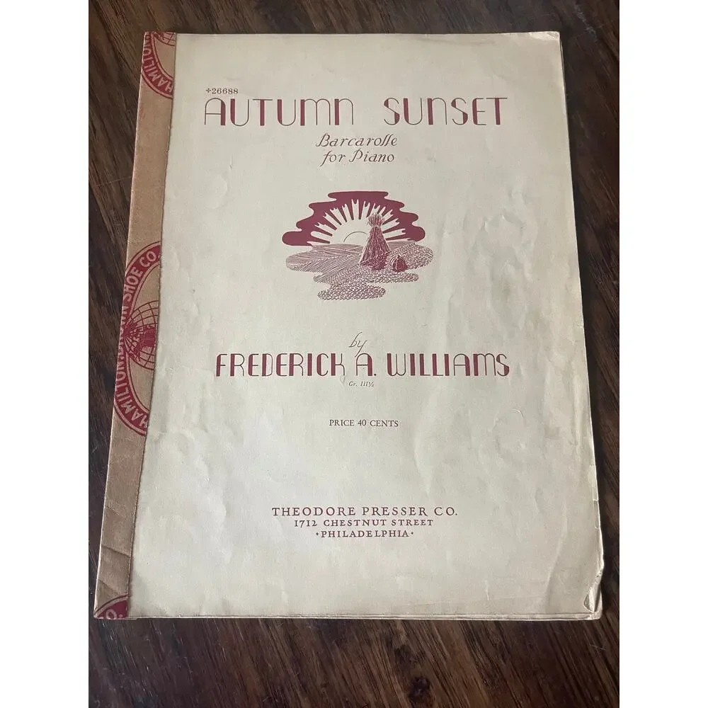 Vintage sheet music